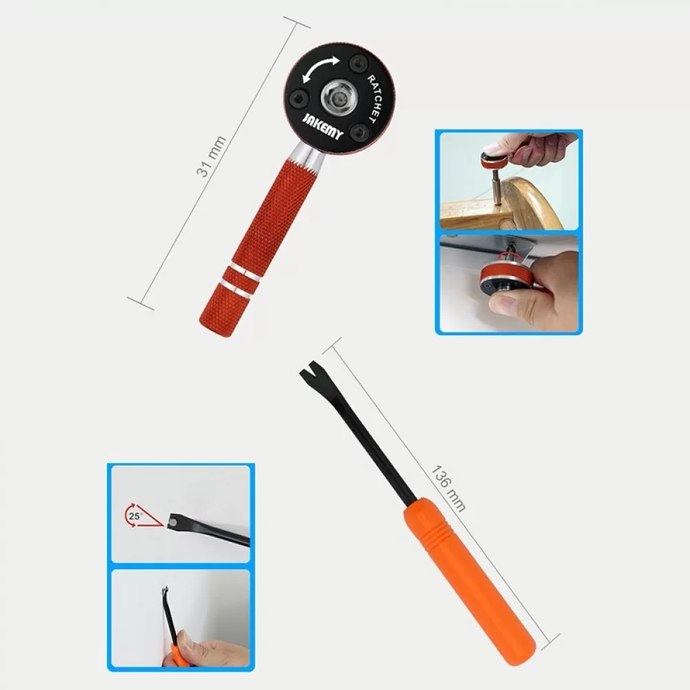 Picture of JAKEMY JM-8146 47 in 1 Multifunctional Household Maintenance Tools Kit